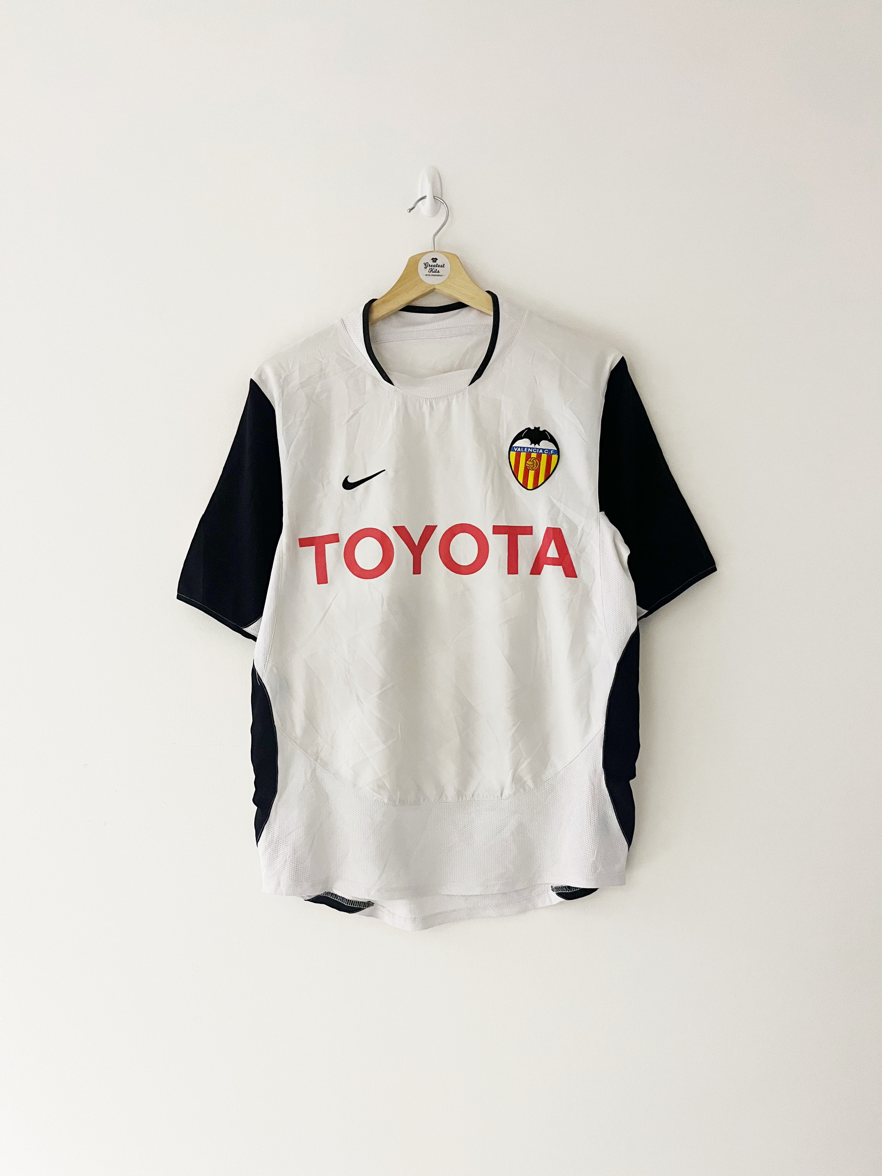 2003/04 Valencia Home Shirt (S) 7/10