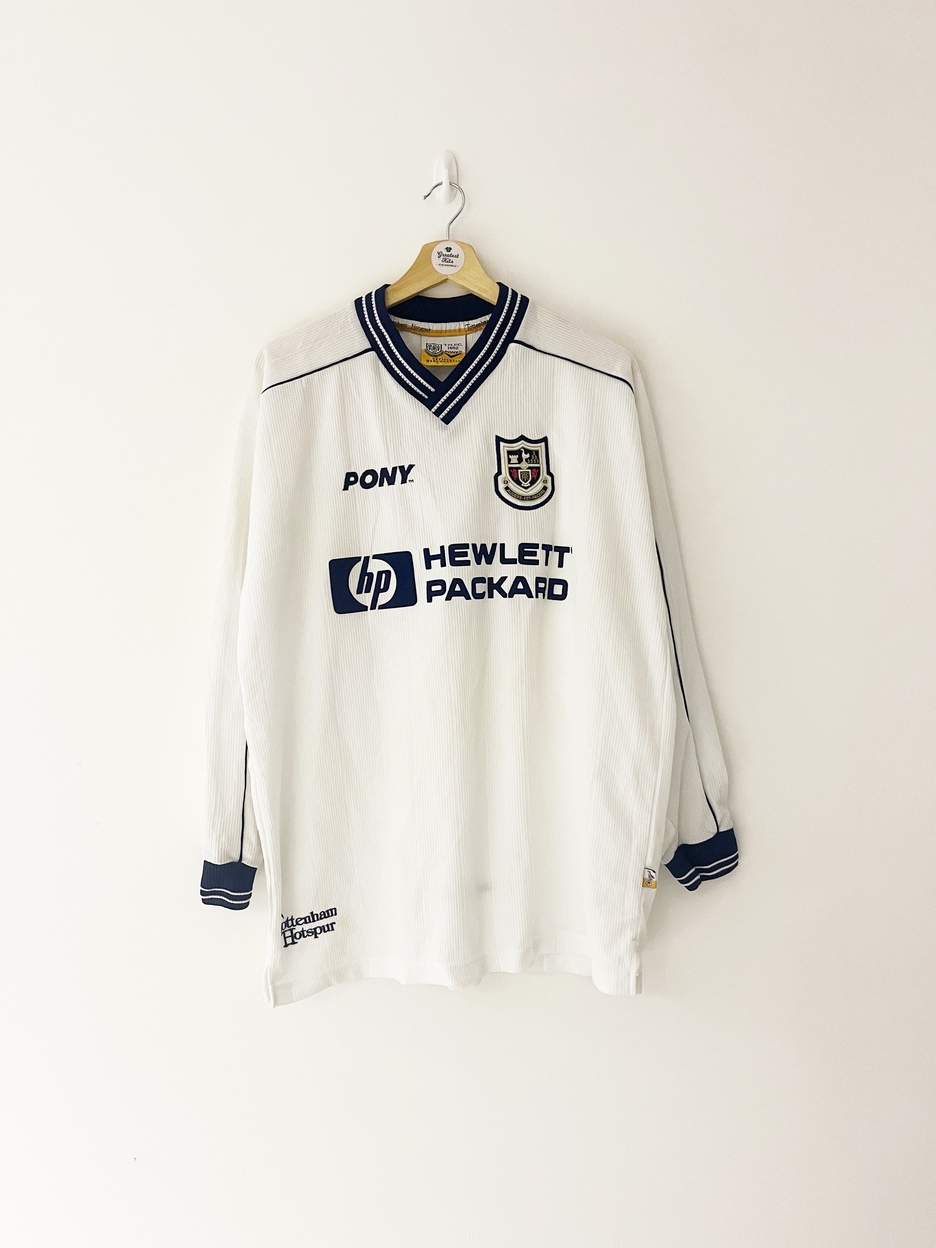 1997/99 Tottenham Home L/S Shirt (L) 9/10
