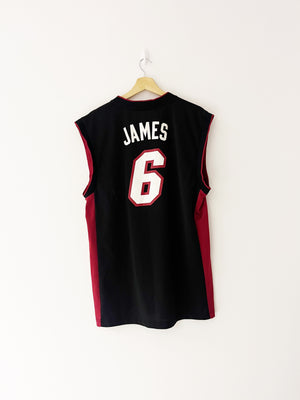 2010-12 Miami Heat Adidas Road Jersey James #6 (M) 9/10