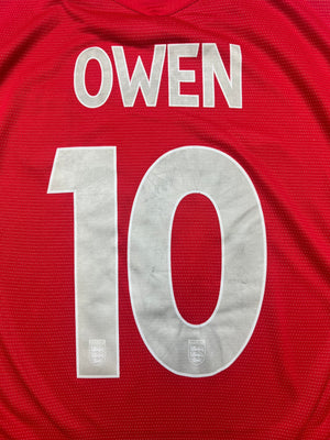 2004/06 England Away Shirt Owen #10 (M) 8/10