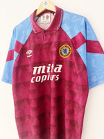 1990/92 Aston Villa Home Shirt (XL) 8/10