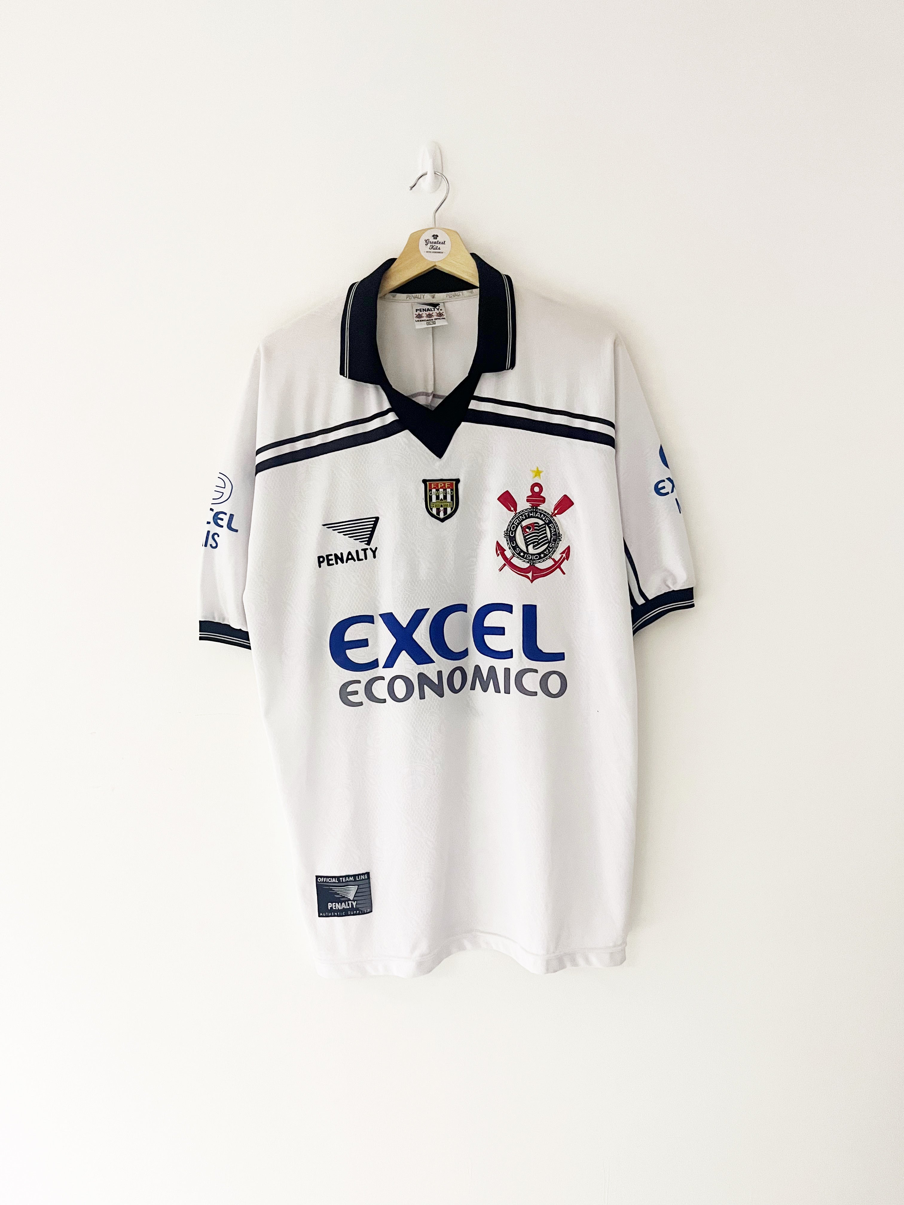 1998 Corinthians Home Shirt #10 (XL) 9/10