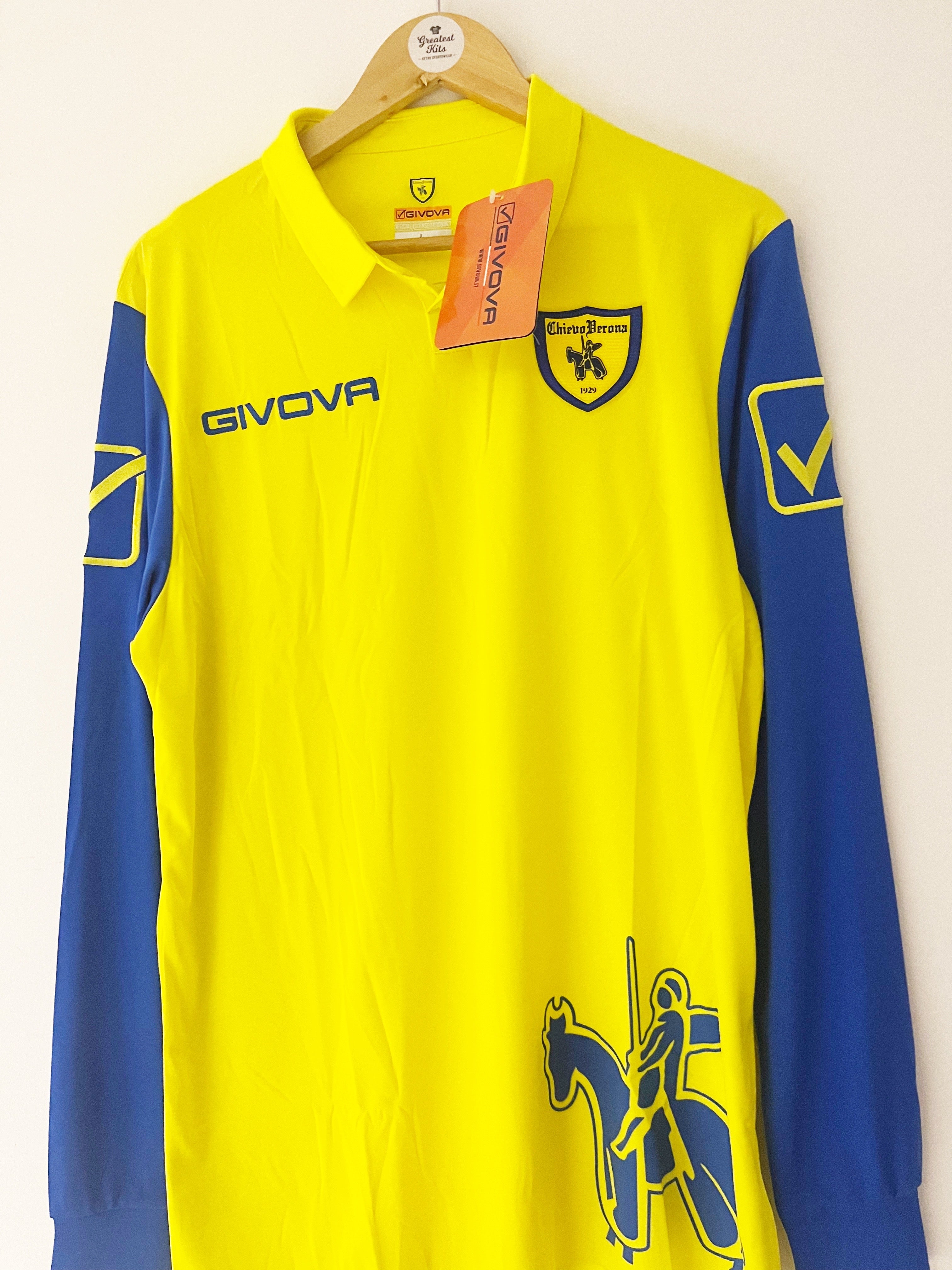 2020/21 Chievo Verona L/S Home Shirt (L) BNWT