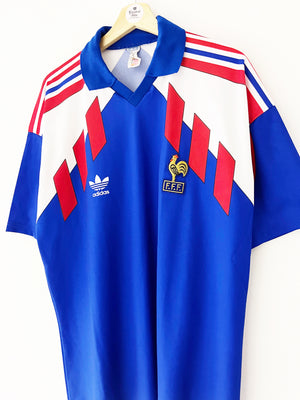 1990/92 France Home Shirt (L/XL) 9/10