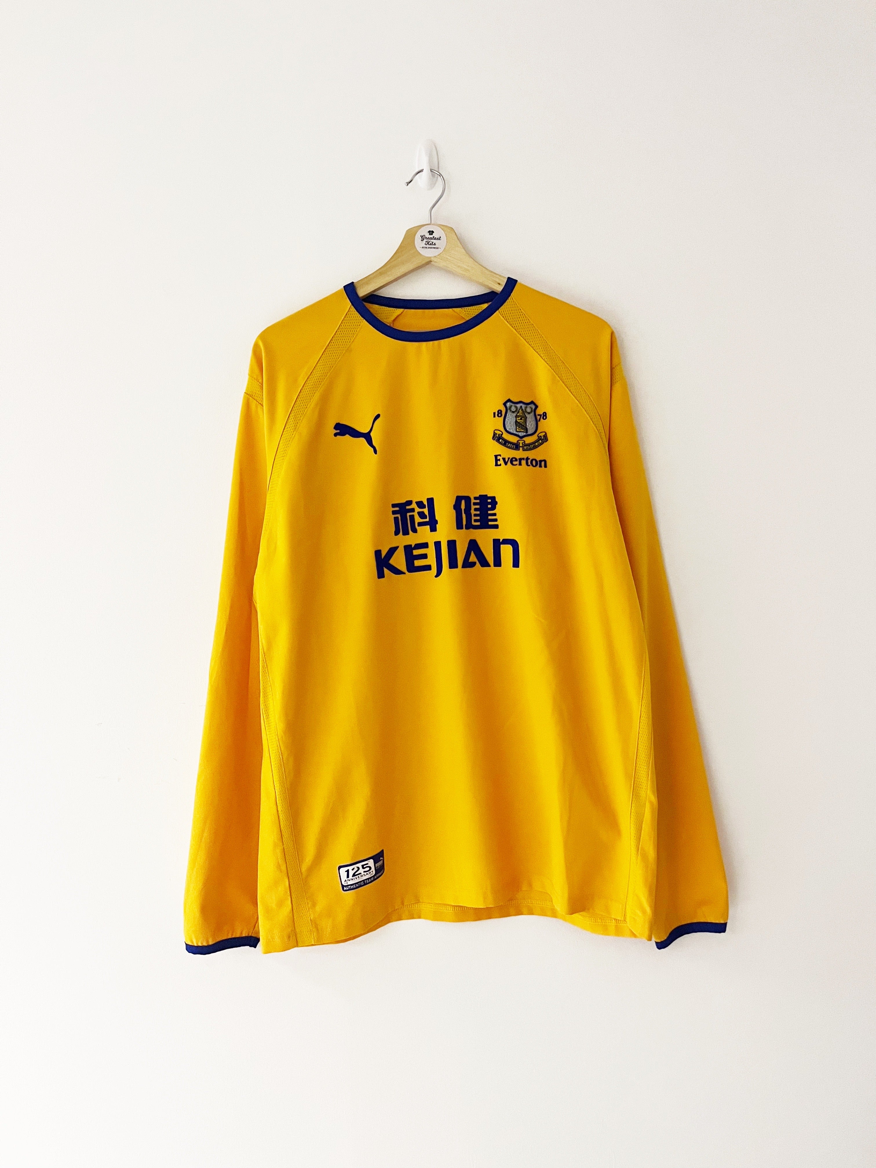 2003/04 Everton Away L/S Shirt Ferguson #9 (L) 9/10