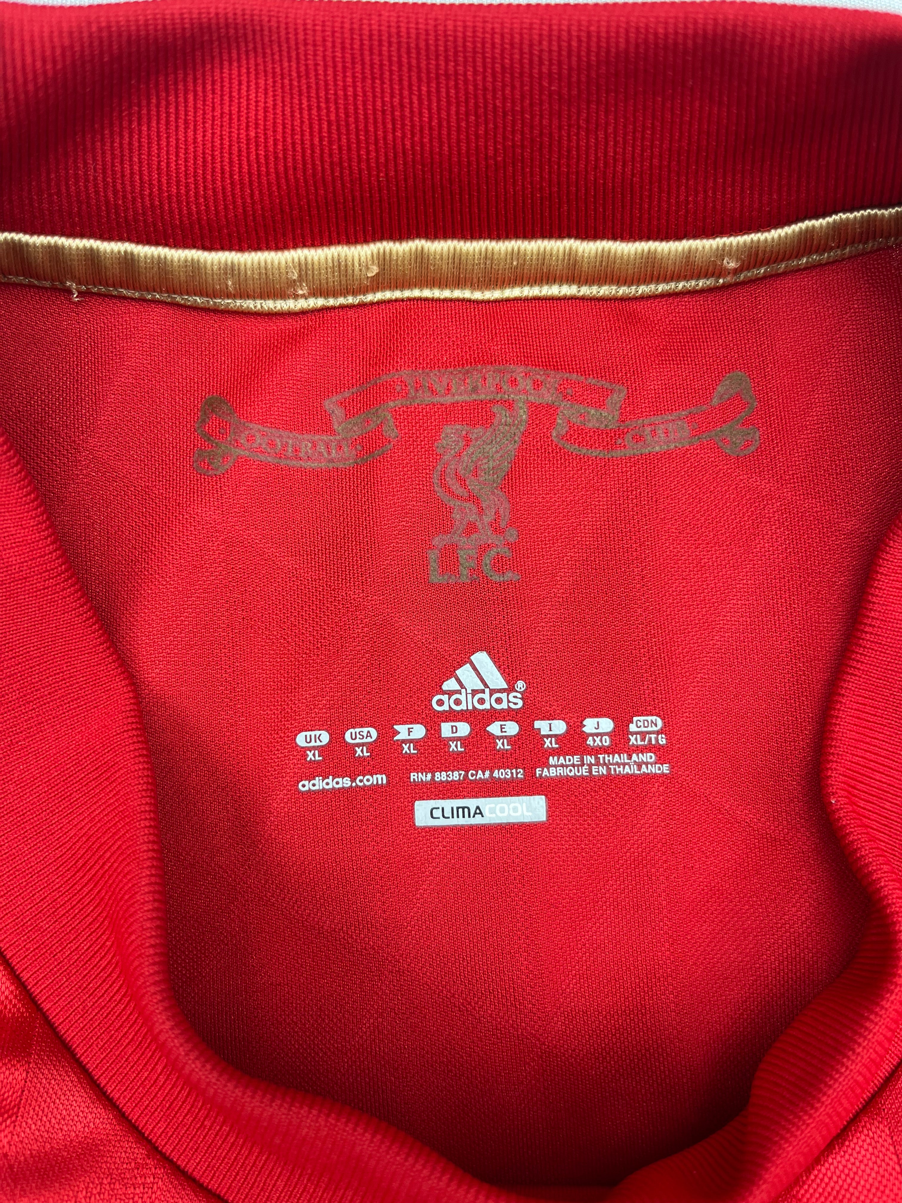 2010/12 Liverpool Home Shirt (XL) 7.5/10
