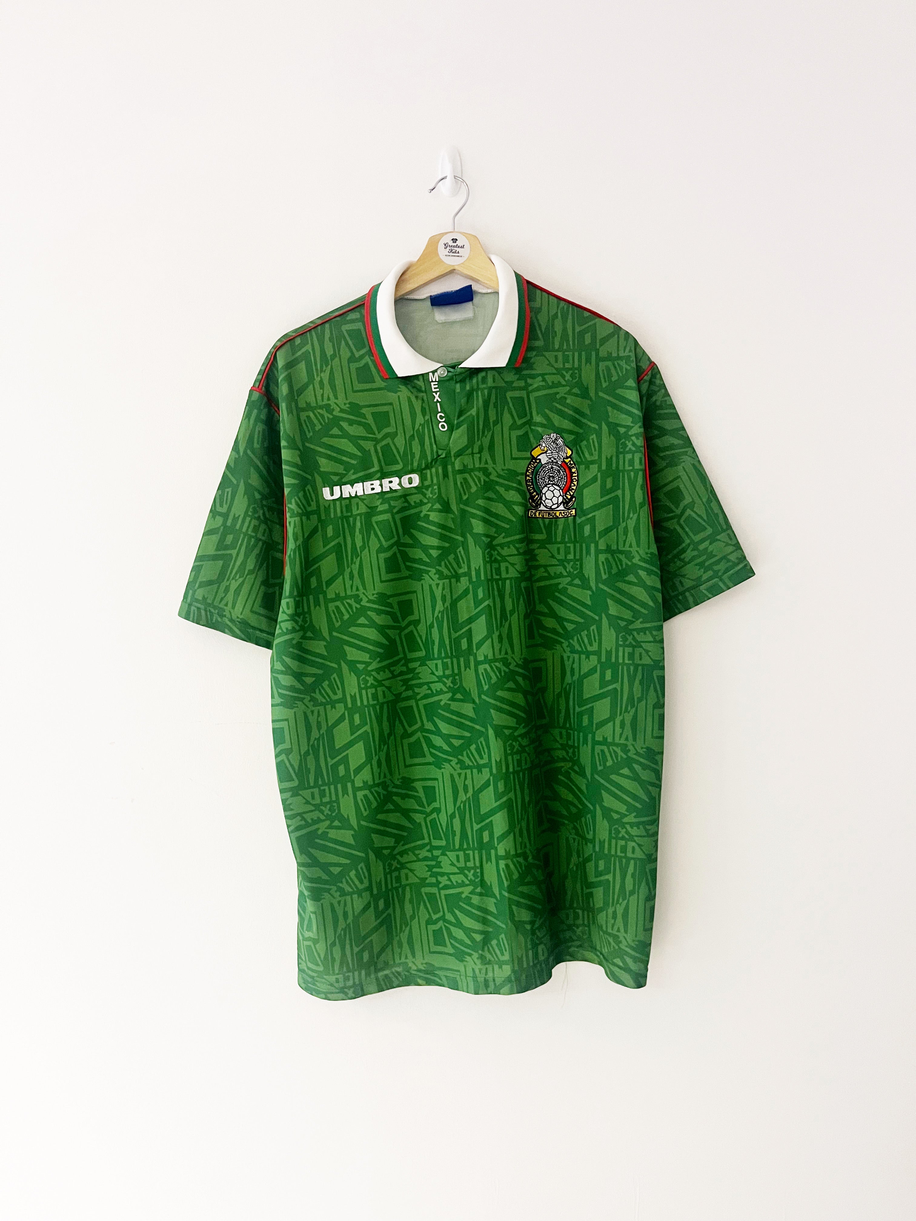 1994 Mexico Home Shirt XL 9 10 Greatest Kits