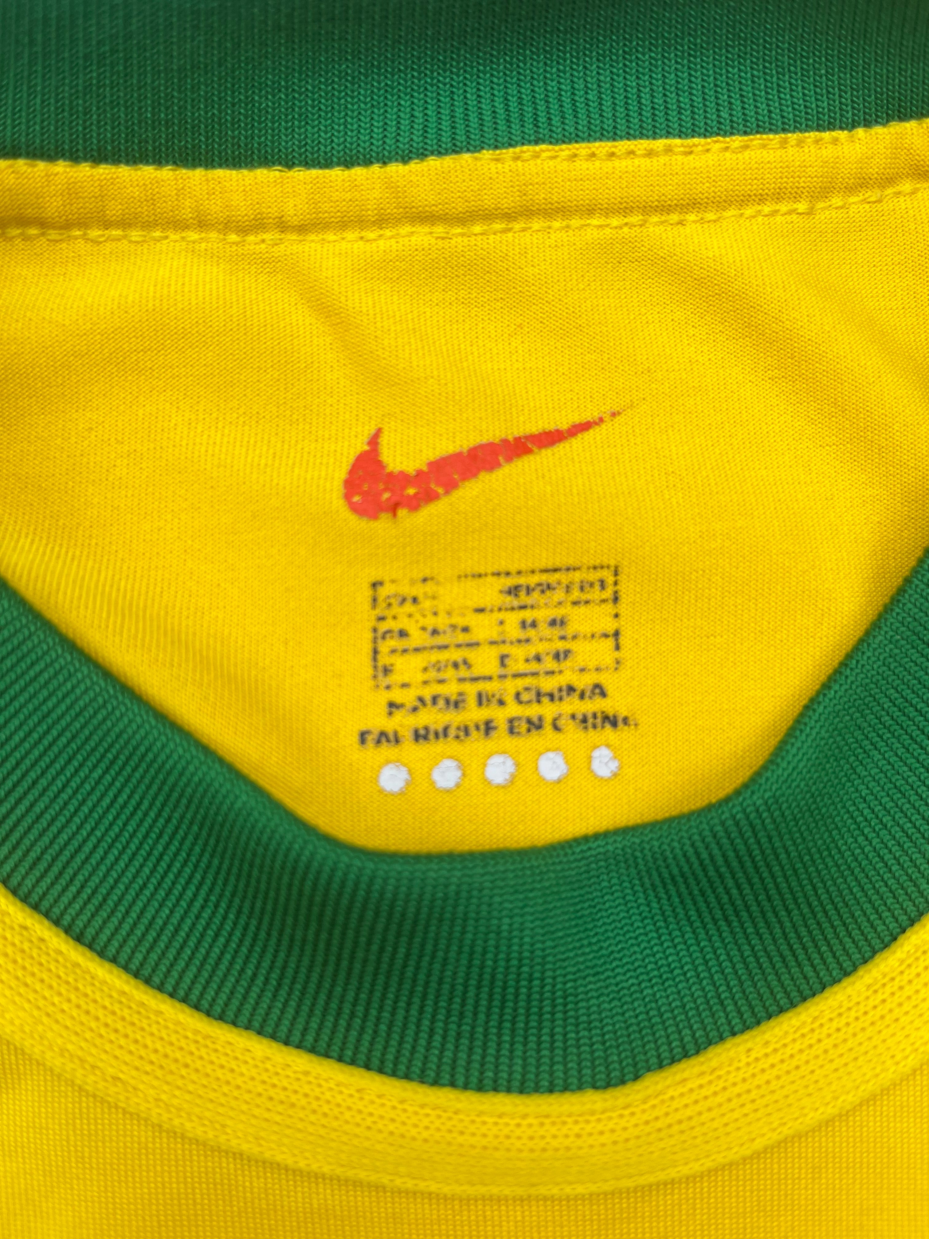 2000/02 Brazil Home Shirt (L) 9/10