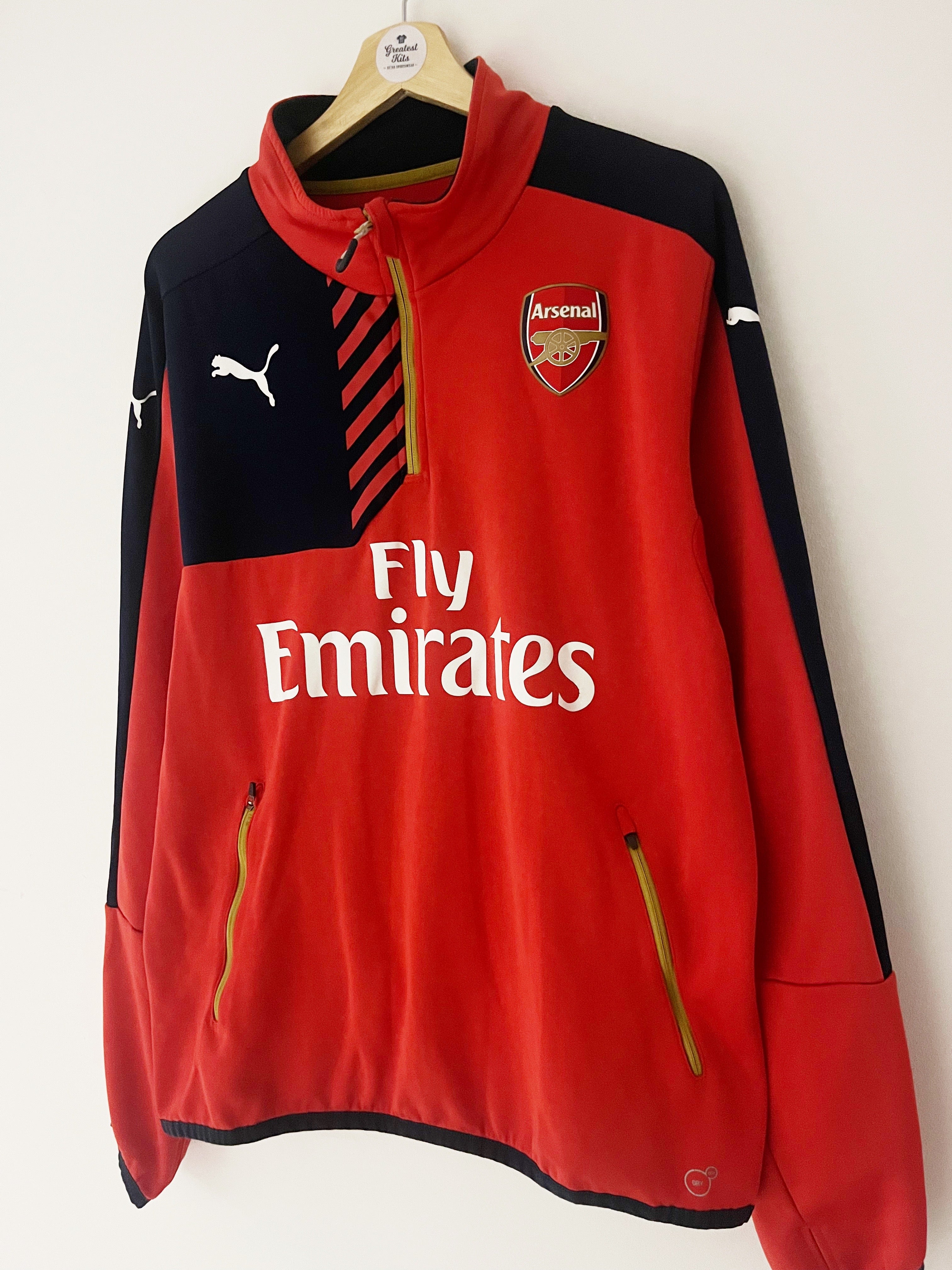 Veste d'entraînement Arsenal 1/4 Zip 2015/16 (L) 9/10