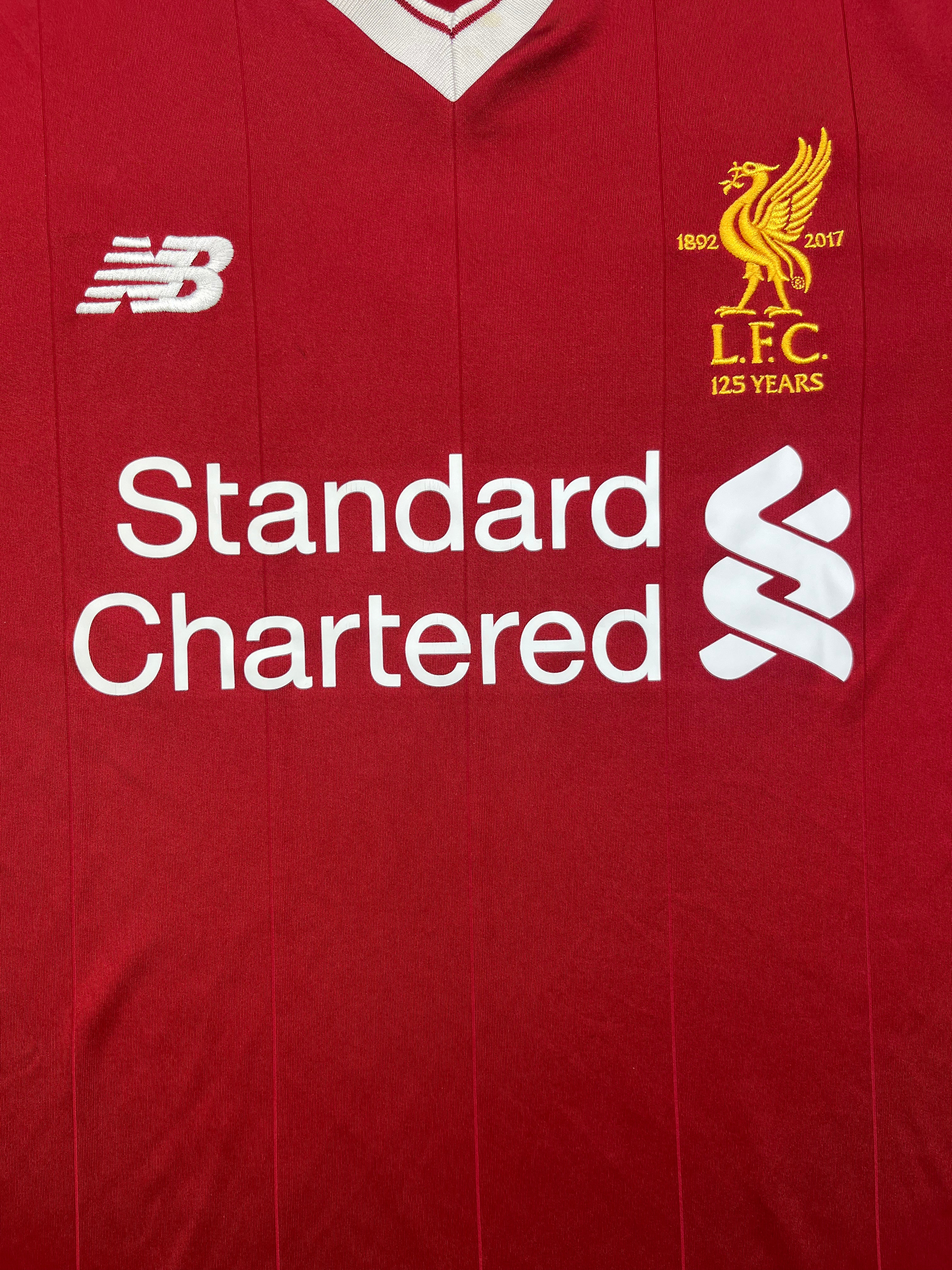 2017/18 Liverpool *125 Año* Camiseta local L/S (M) 9/10