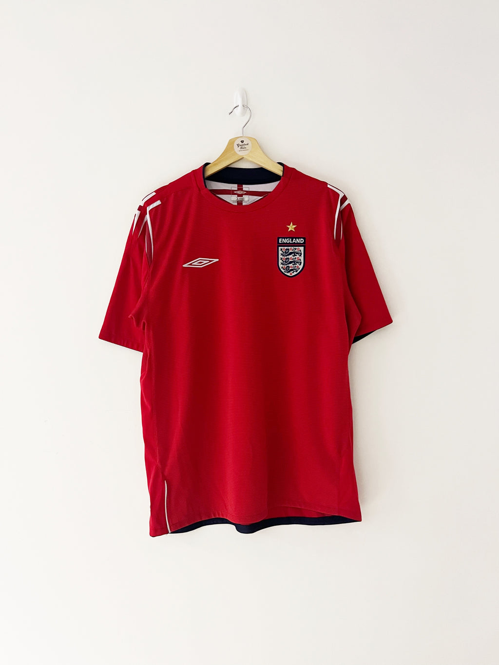Camiseta de visitante de Inglaterra 2004/06 (L) 9/10