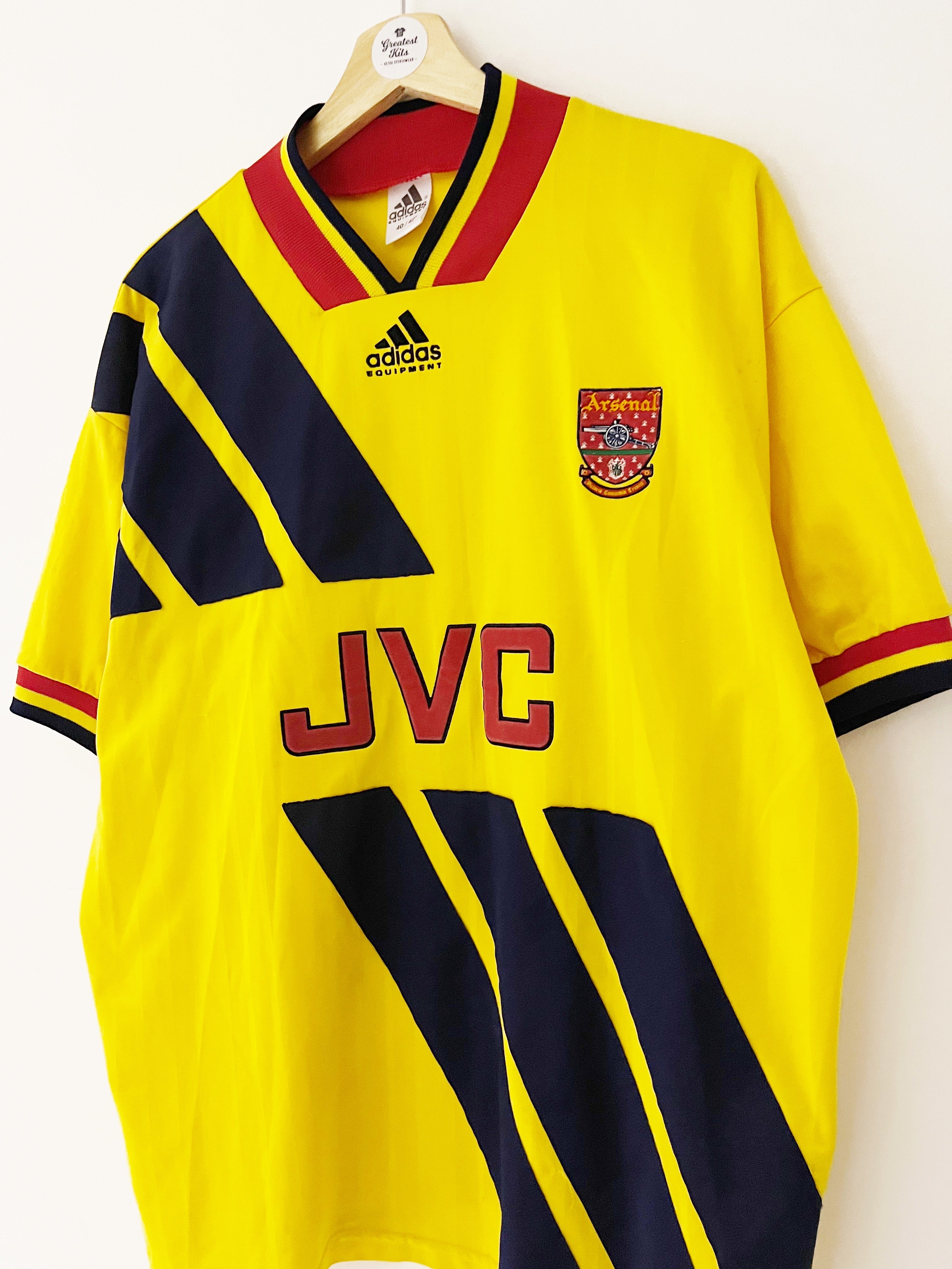 Arsenal 93 best sale away shirt