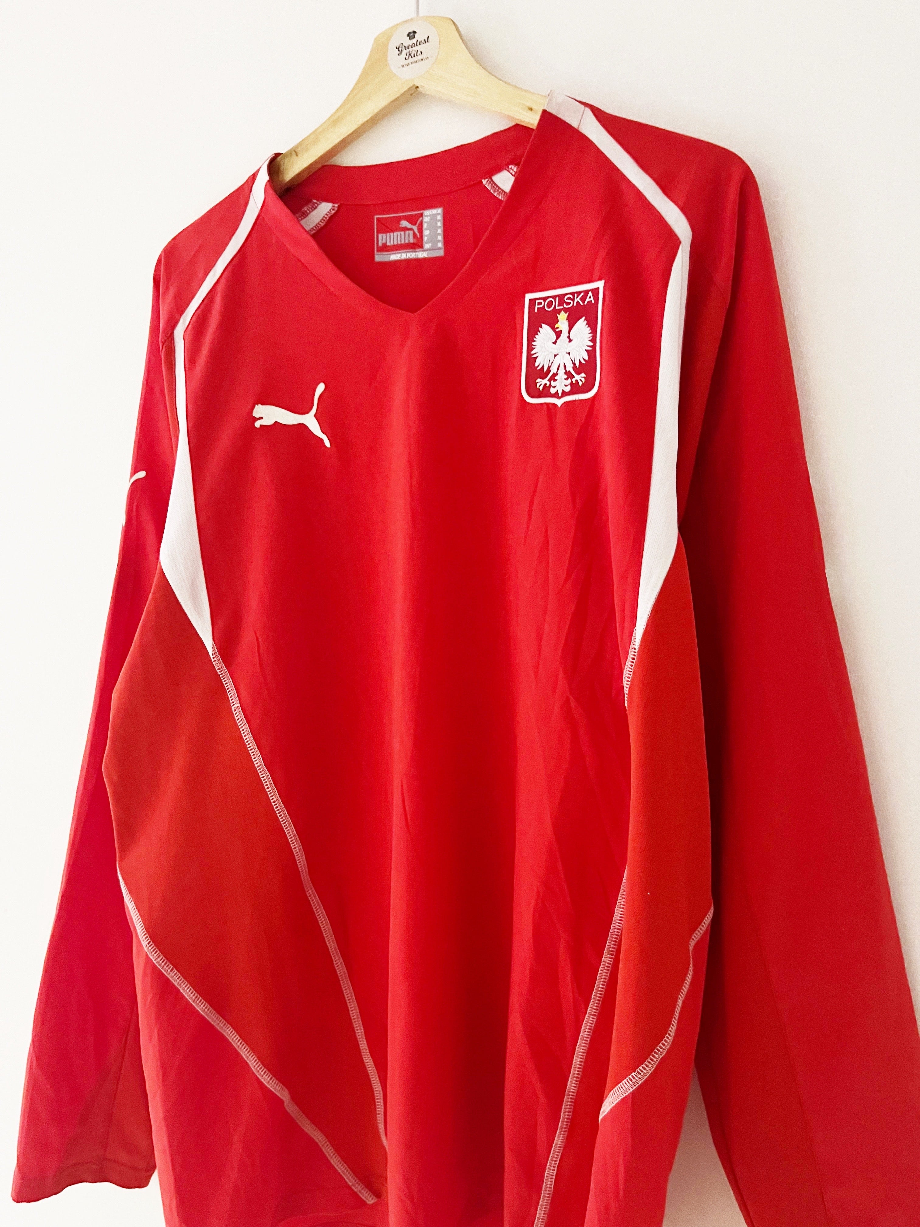 2004/06 Camiseta visitante Polonia L/S (XL) 9/10