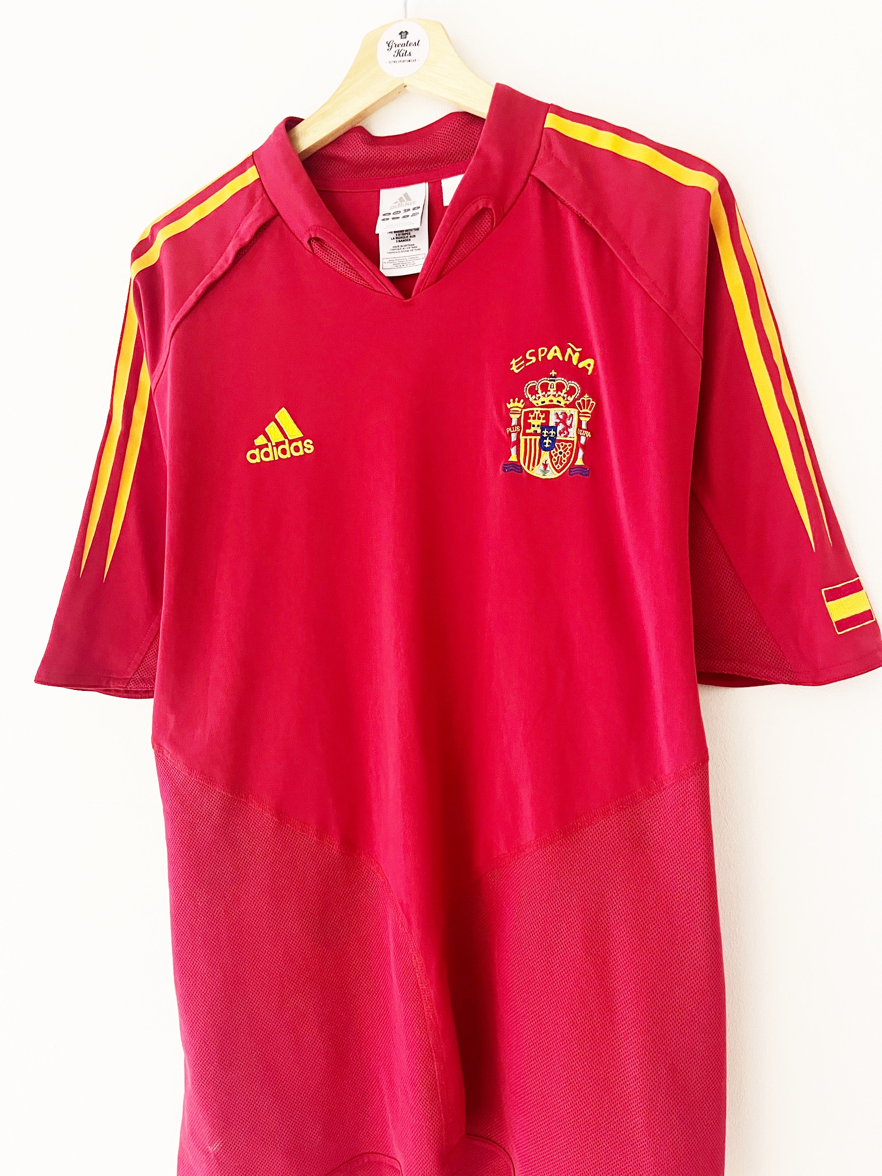 2004/06 Spain Home Shirt (L) 9/10