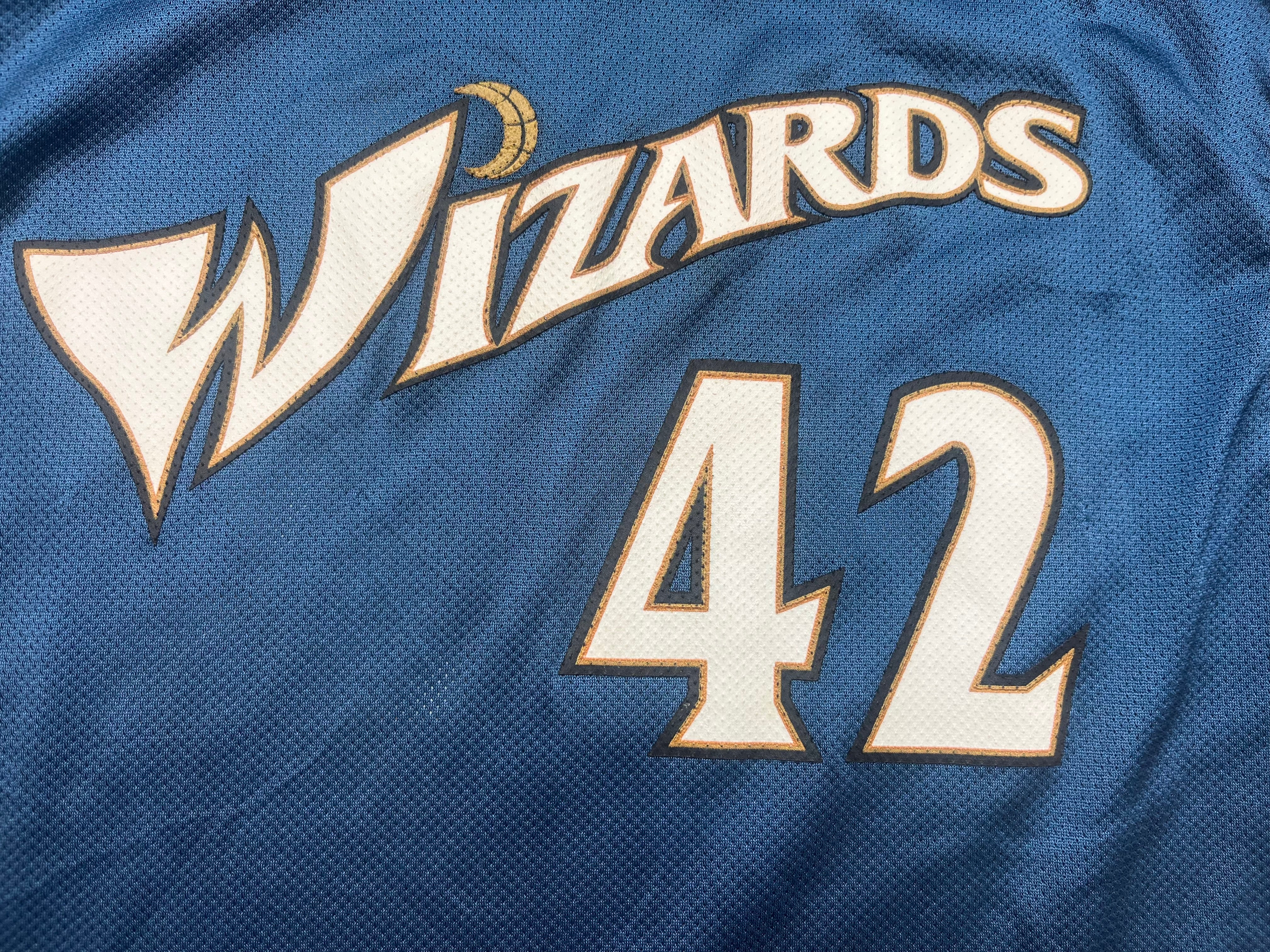 2002/05 Washington Wizards Reebok Away Jersey Stackhouse #42 (L) 8/10