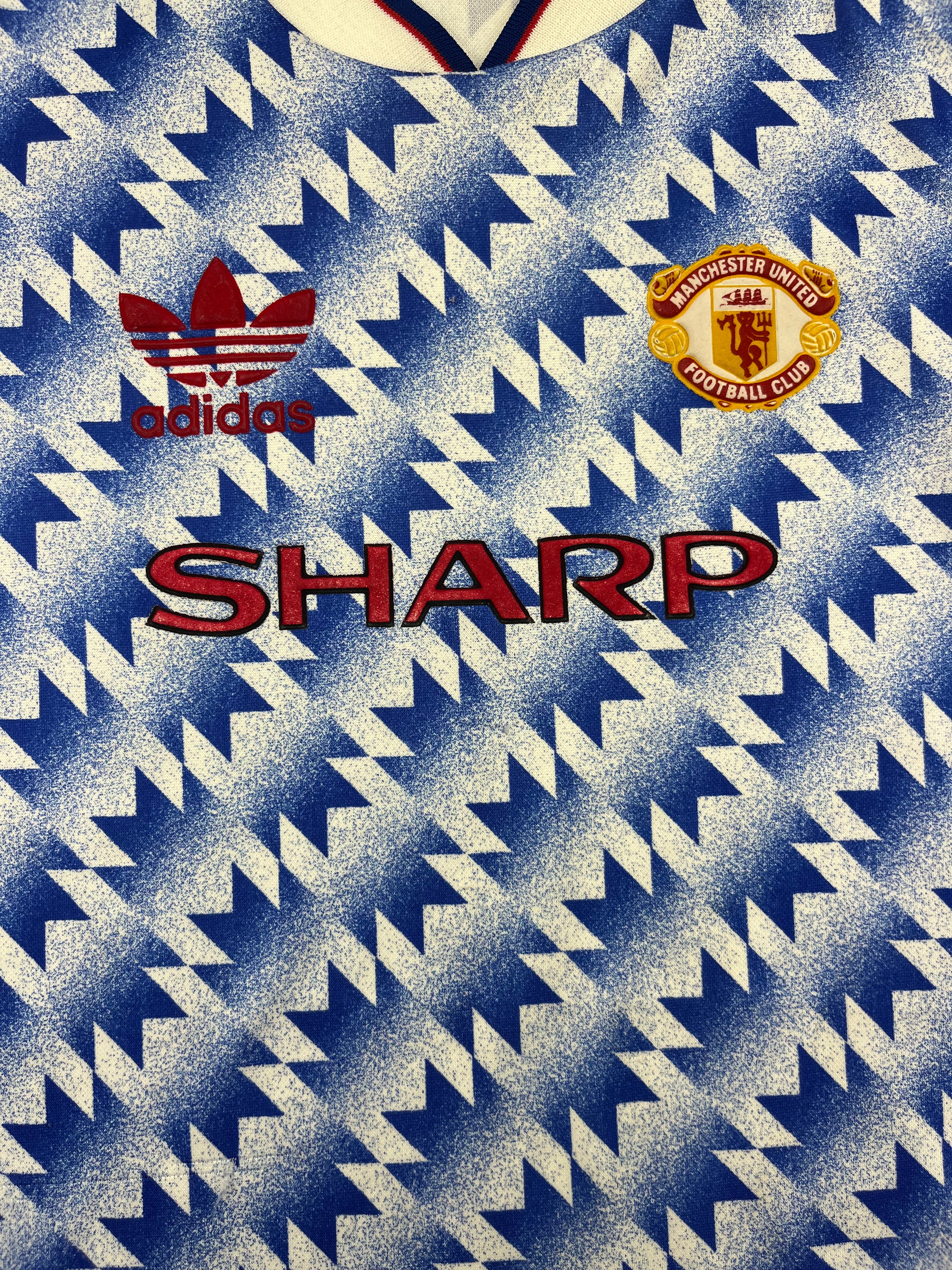 1990/92 Manchester United Away Shirt (Y) 9/10