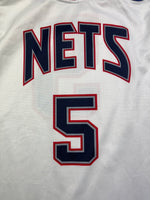 1997/02 New Jersey Nets Champion Home Jersey Kidd #5 (L) 9/10