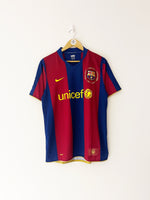 2007/08 Barcelona Home Shirt (M) 9/10
