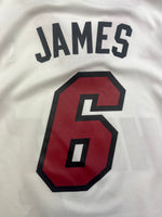 2010-12 Miami Heat Adidas Home Jersey James #6 (S) 9/10