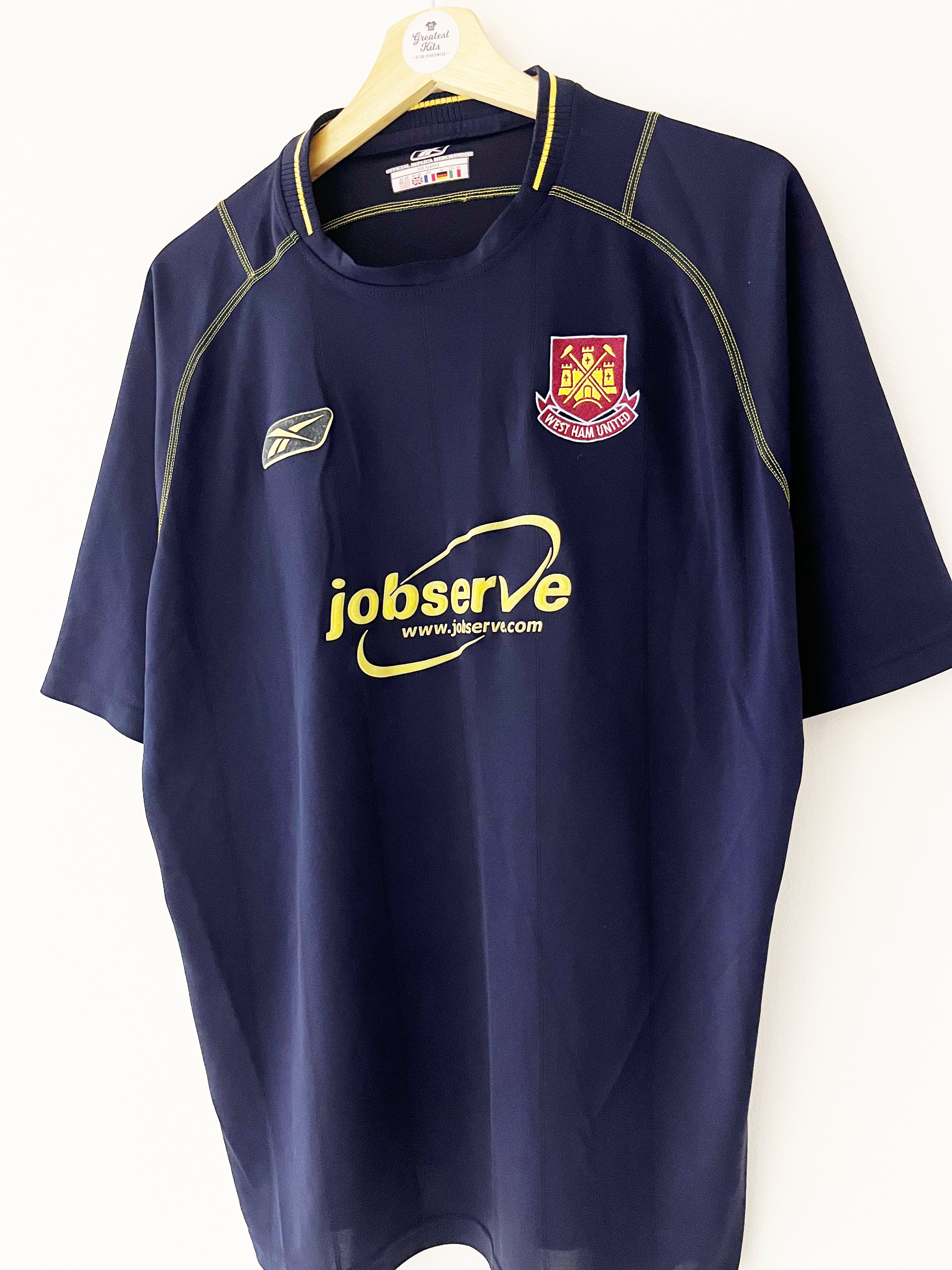 2003/04 West Ham Away Shirt #4 (XL) 8.5/10