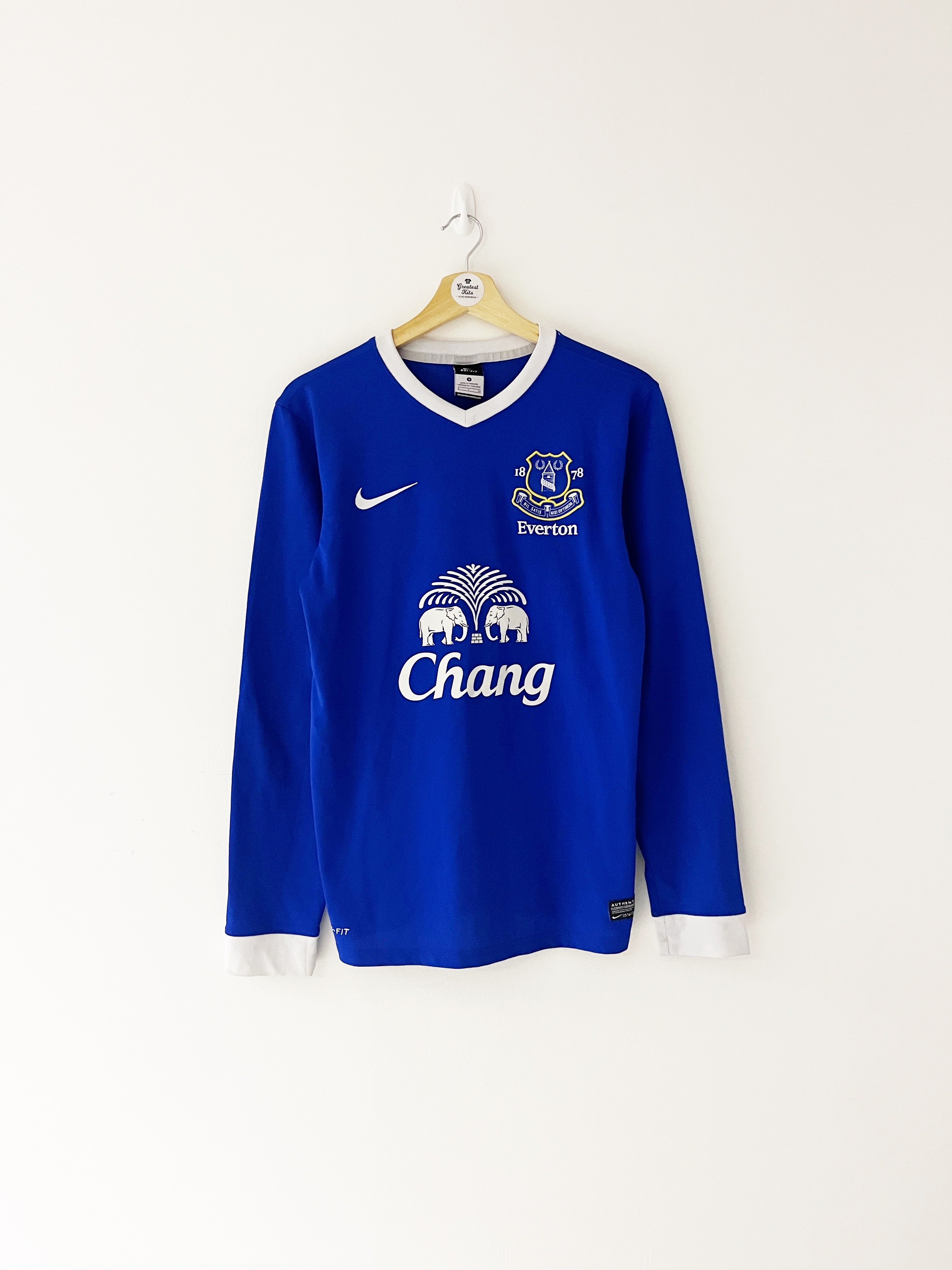 2012/13 Everton Home L/S Shirt (S) 9/10