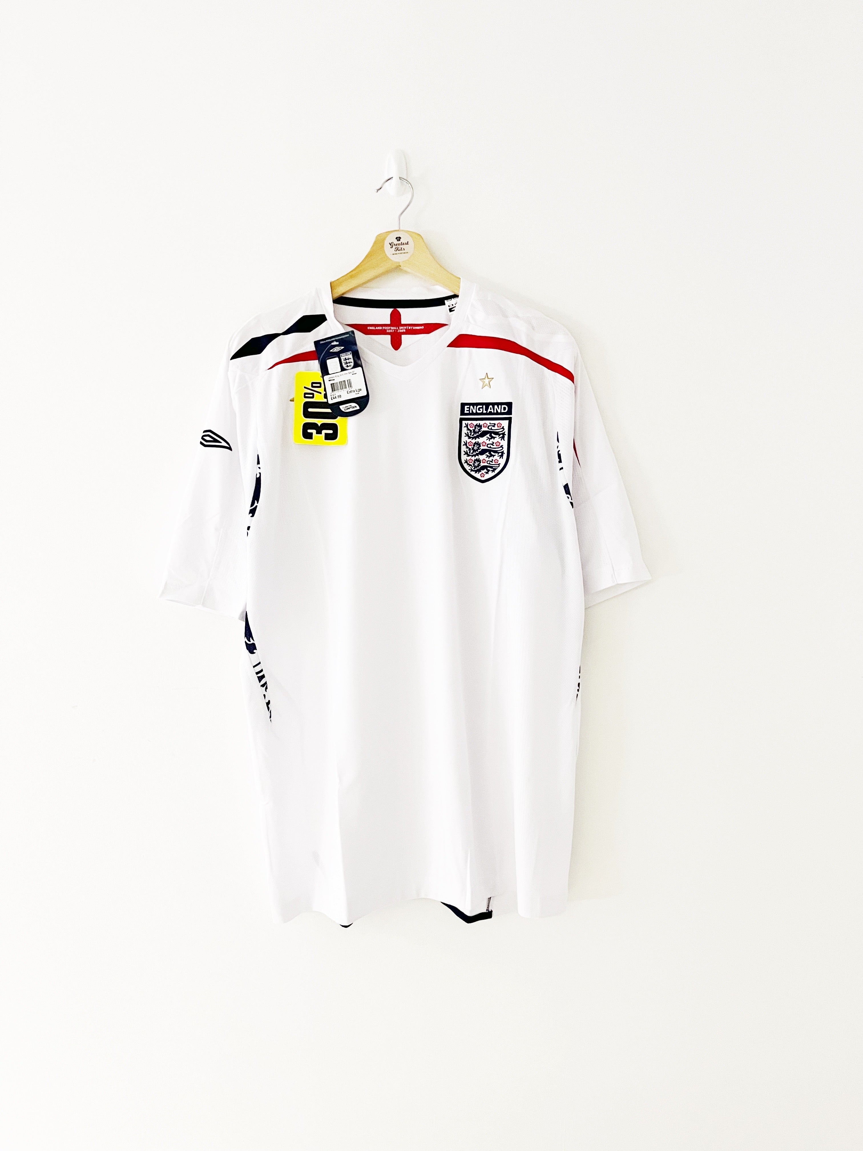 2007/09 England Home Shirt (XL) BNIB
