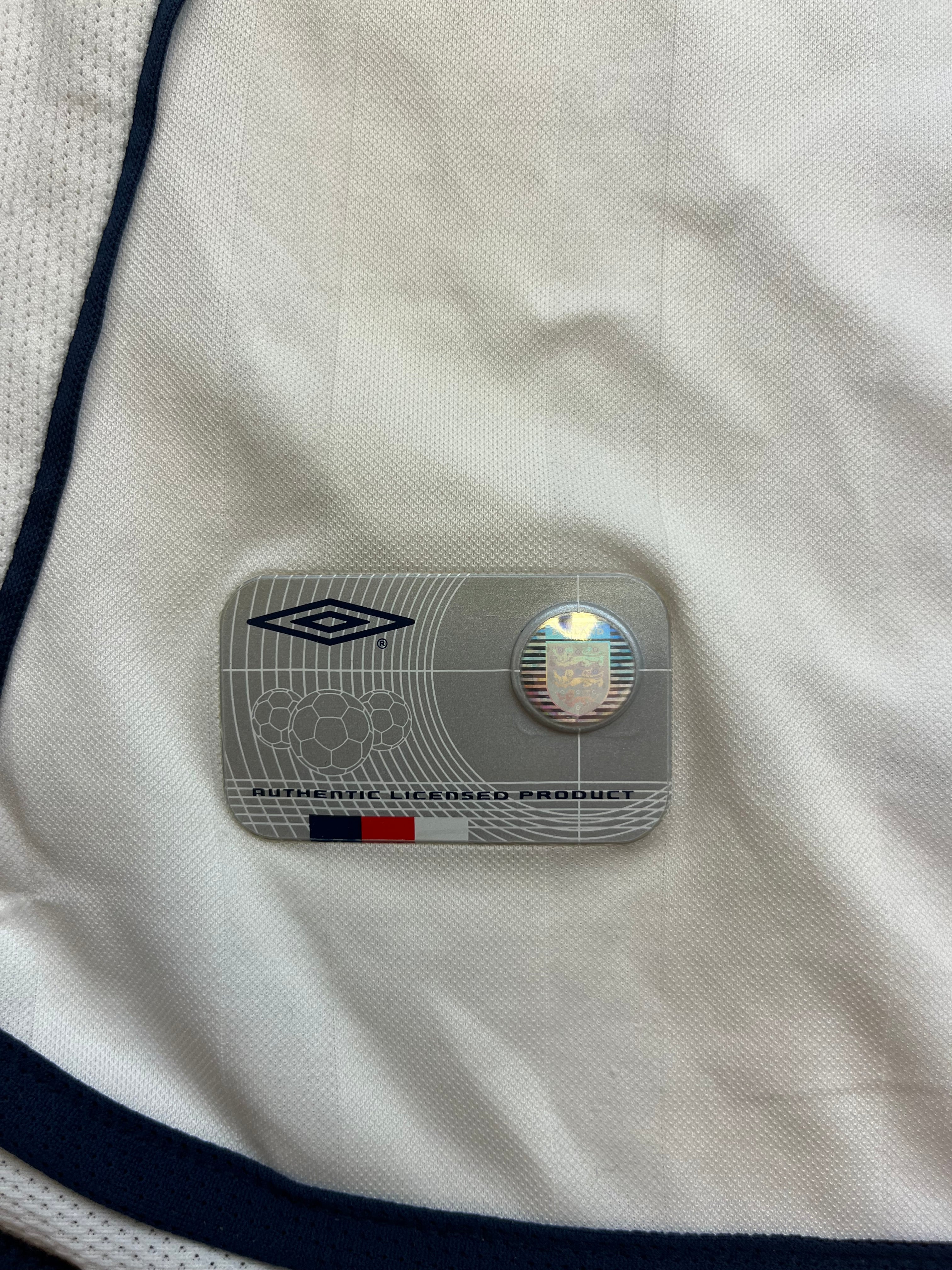 2001/03 England Home Shirt (M) 9/10