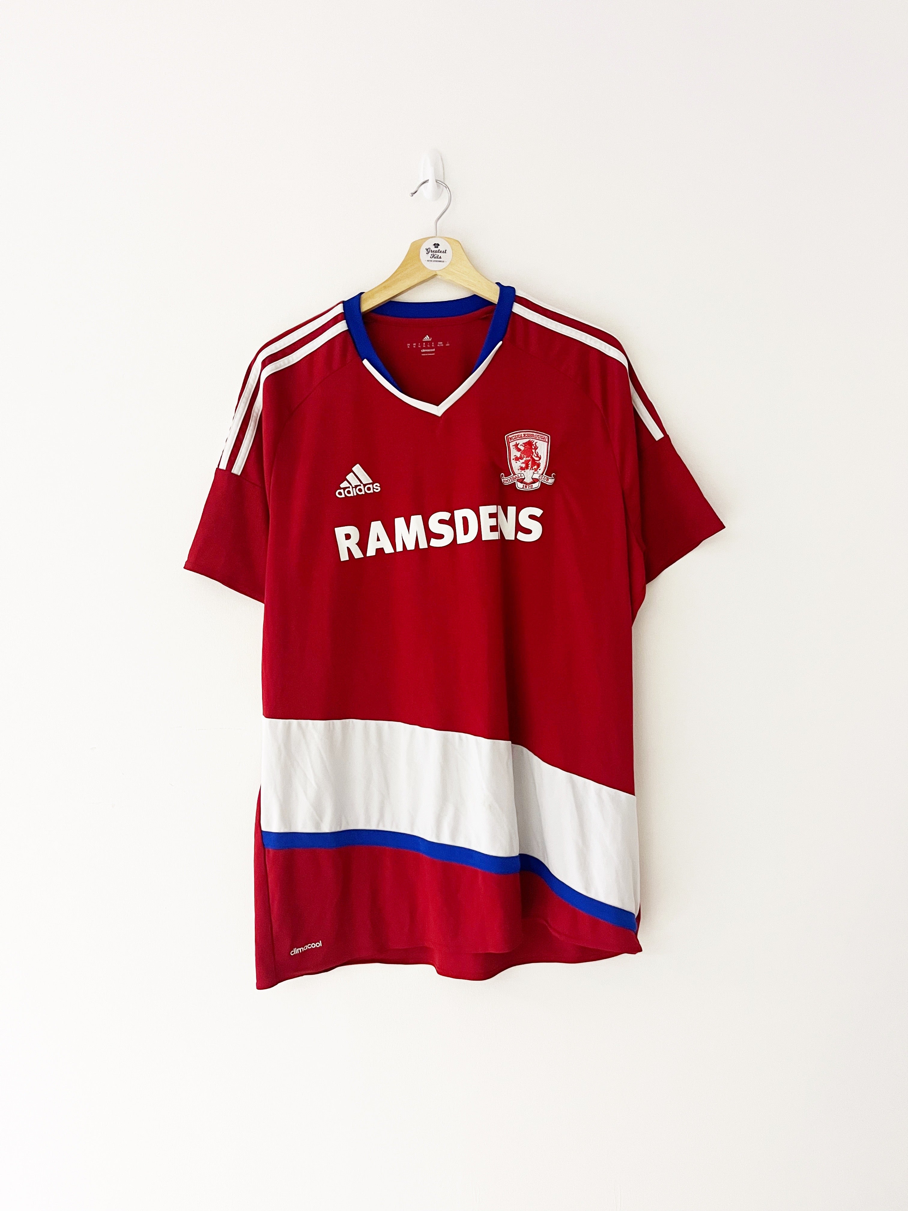 2016/17 Middlesbrough Home Shirt (XL) 8/10