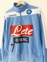 2010/11 Napoli 1/4 Zip Training Top #7 (M) 8/10
