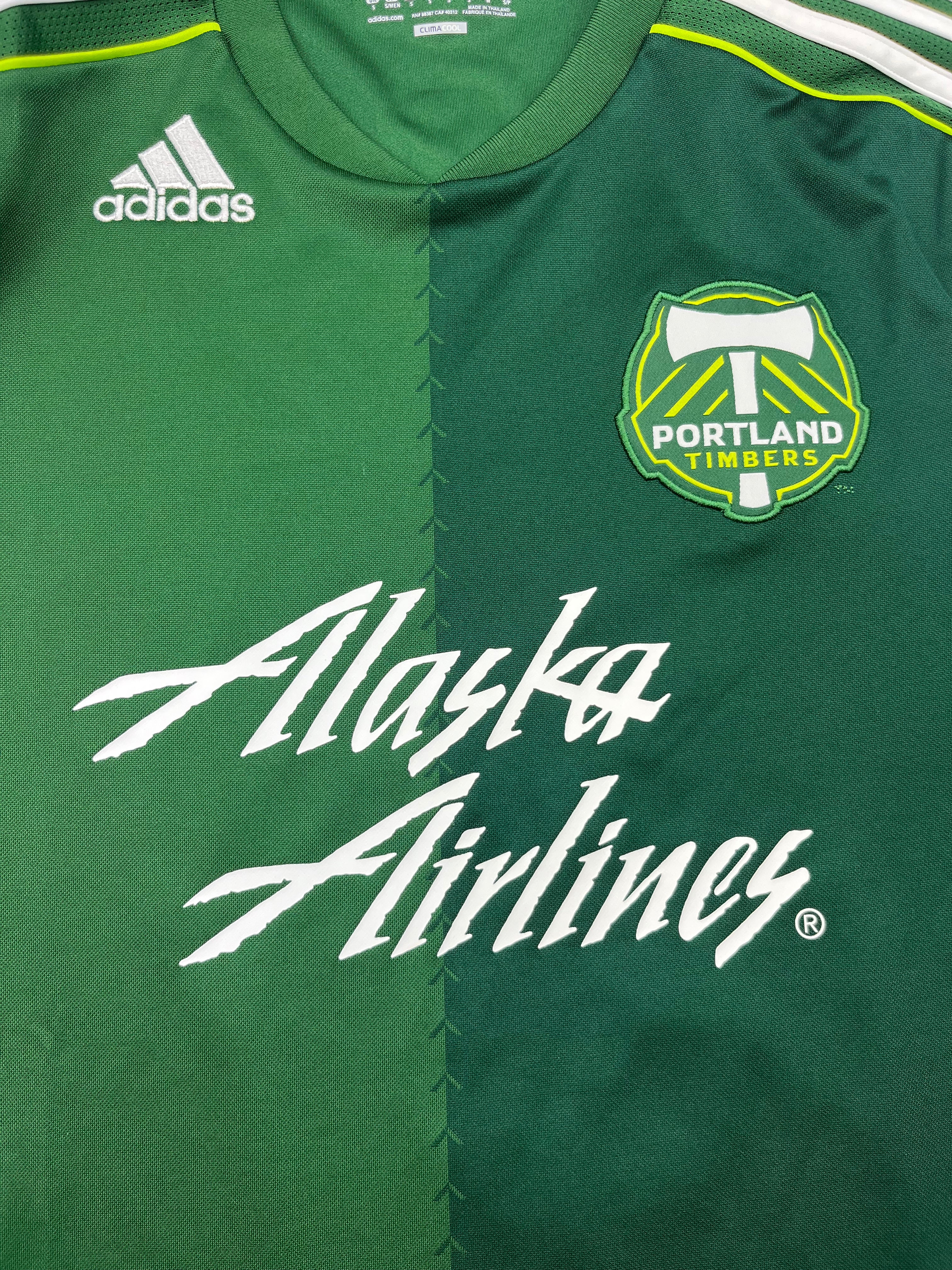 Men's Authentic Adidas Portland Timbers Home Jersey 2023 - Size S