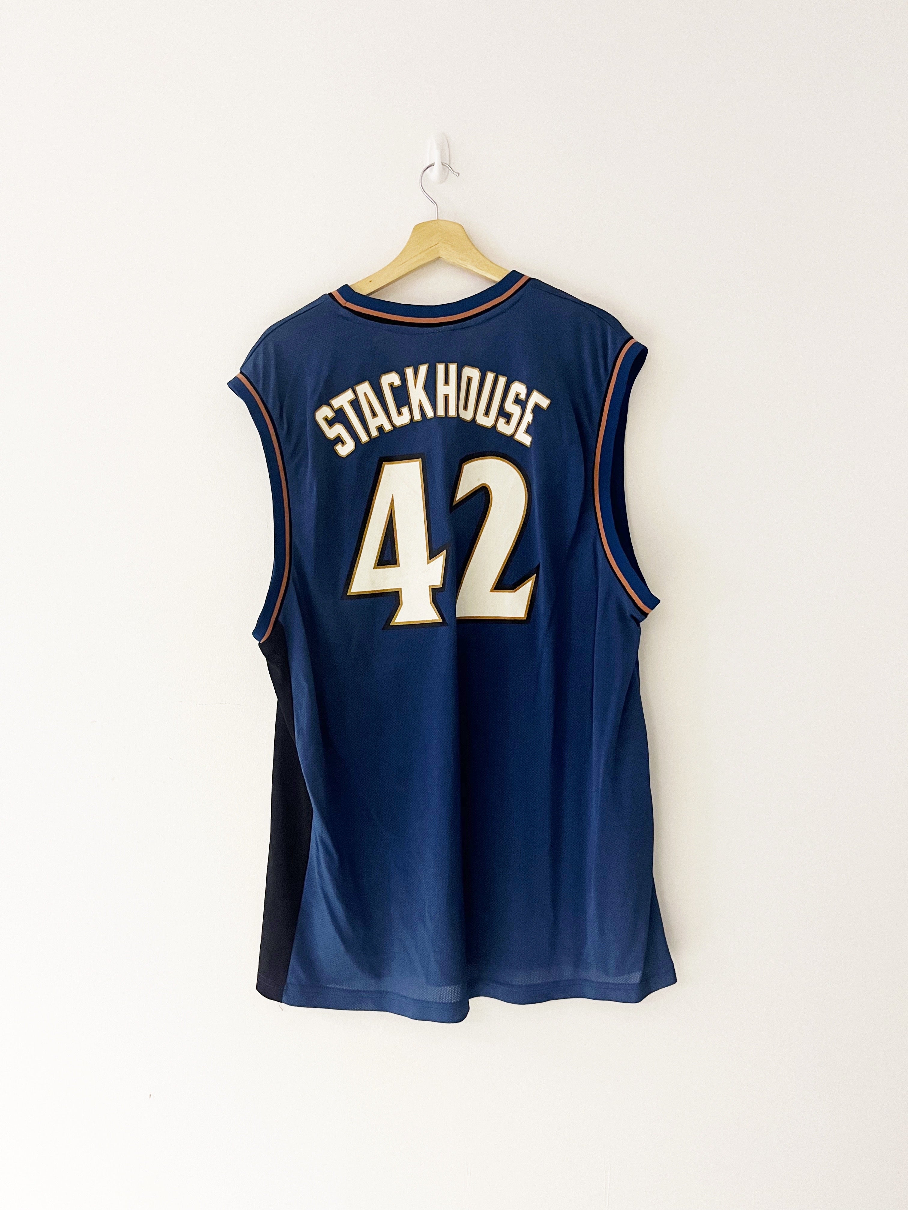 2002/05 Washington Wizards Reebok Away Jersey Stackhouse #42 (L) 8/10