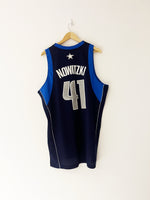 2002/05 Dallas Mavericks Away Reebok Jersey Nowitzki #41 (L) 9/10