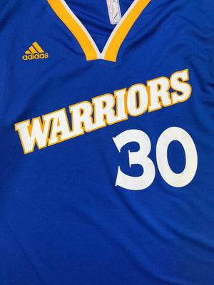 2016/17 Golden State Warriors Adidas Home Jersey Curry #30 (L) 9/10
