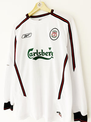 2003/04 Liverpool Extérieur L/S Maillot Gerrard #17 (M) 9/10