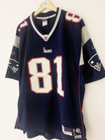 2007 New England Patriots Reebok Home Jersey Moss #81 (XL) 8.5/10