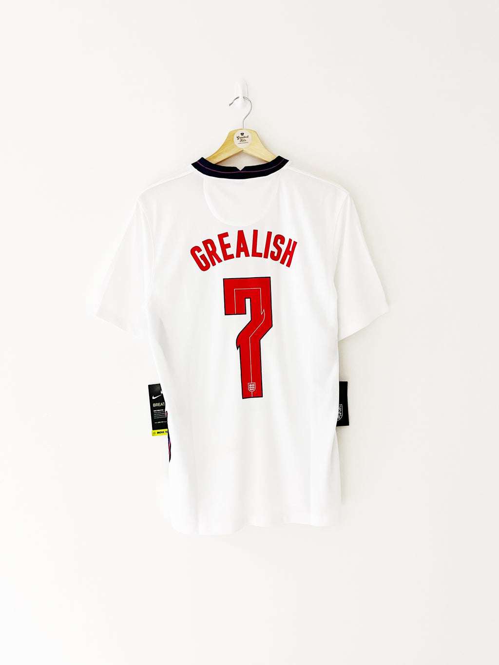 Camiseta de local de Inglaterra 2020/21 Grealish #7 (M) BNWT