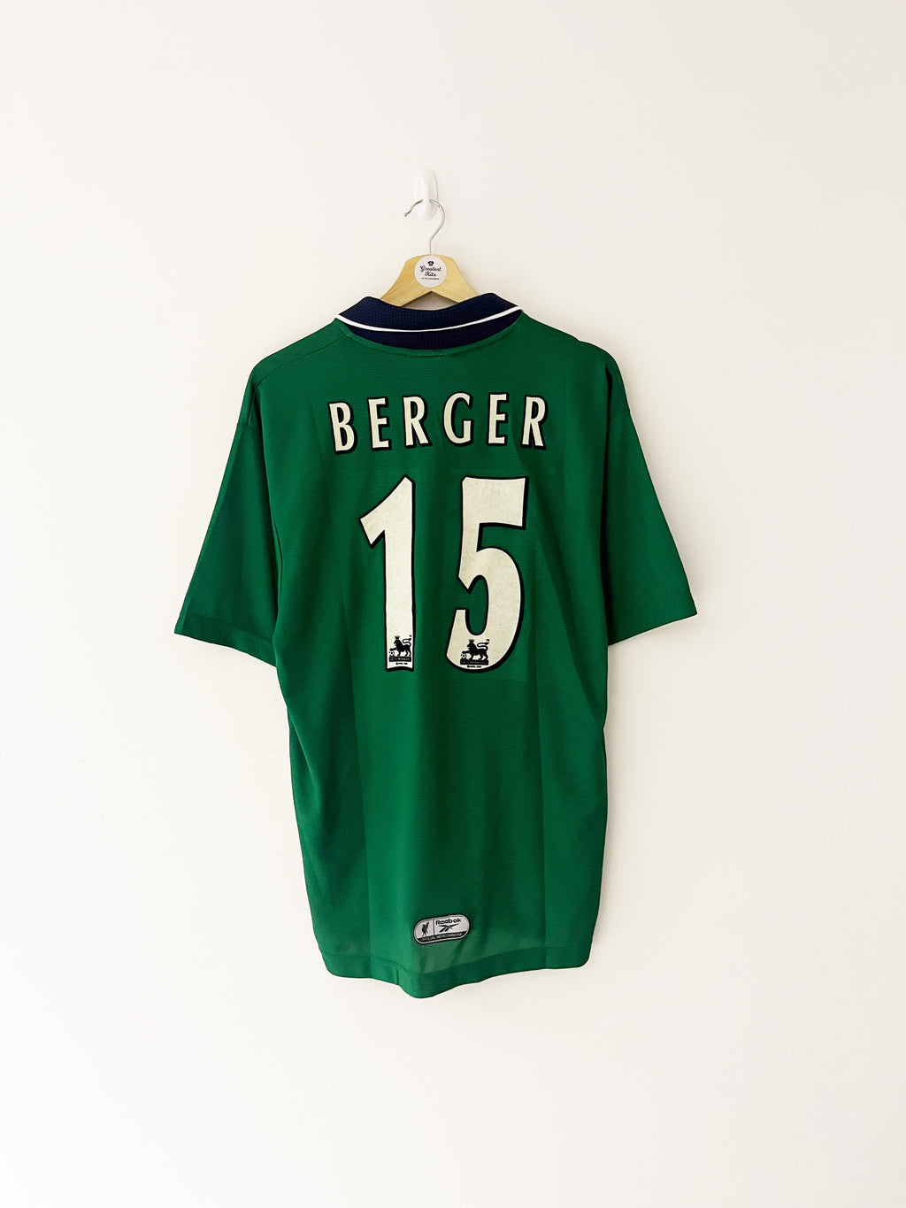 1999/00 Liverpool Away Shirt Berger #15 (S) 8.5/10