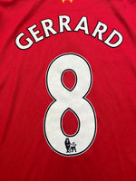 2012/13 Liverpool Home Shirt Gerrard #8 (XL) 9/10