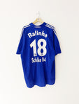 2005/06 Schalke Home Shirt Rafina #18 (XL) 8/10