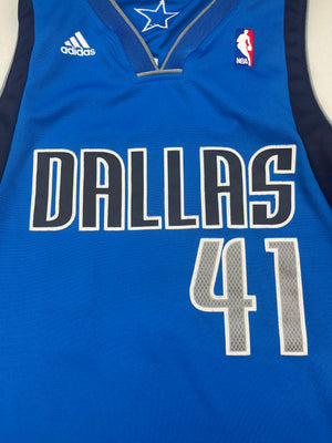 2014/17 Dallas Mavericks Alternate Jersey Nowitzki #41 (L) 9/10