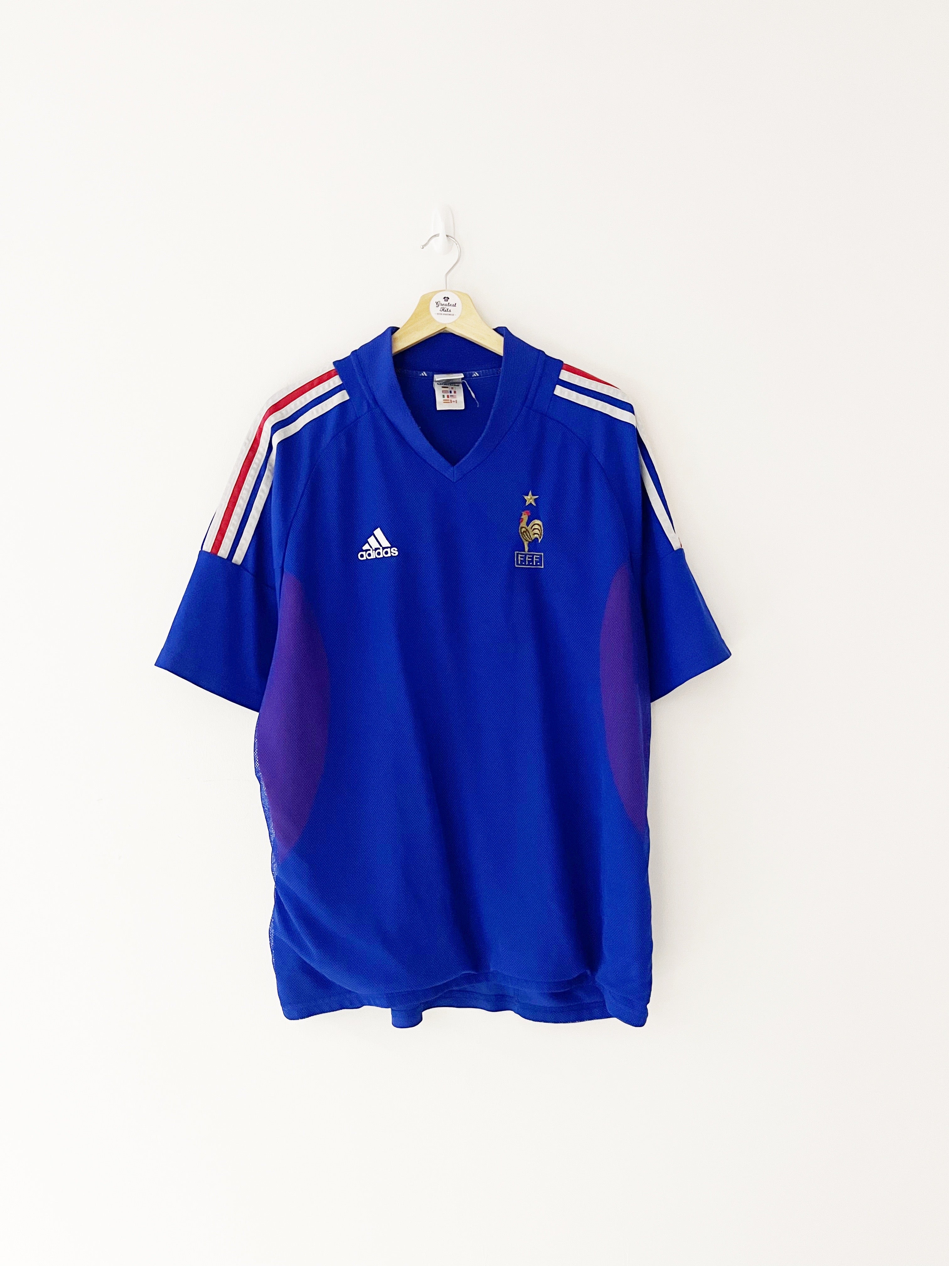 2002/04 France Home Shirt (XL) 9/10