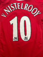 2004/06 Manchester United Home Shirt v.Nistelrooy #10 (L) 8.5/10