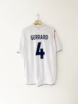 2005/07 England Home Shirt Gerrard #4 (XL) 9/10