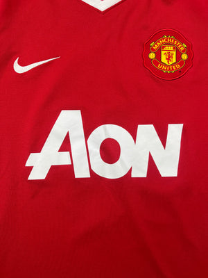 2010/11 Manchester United Home Shirt Rooney #10 (M) 9/10