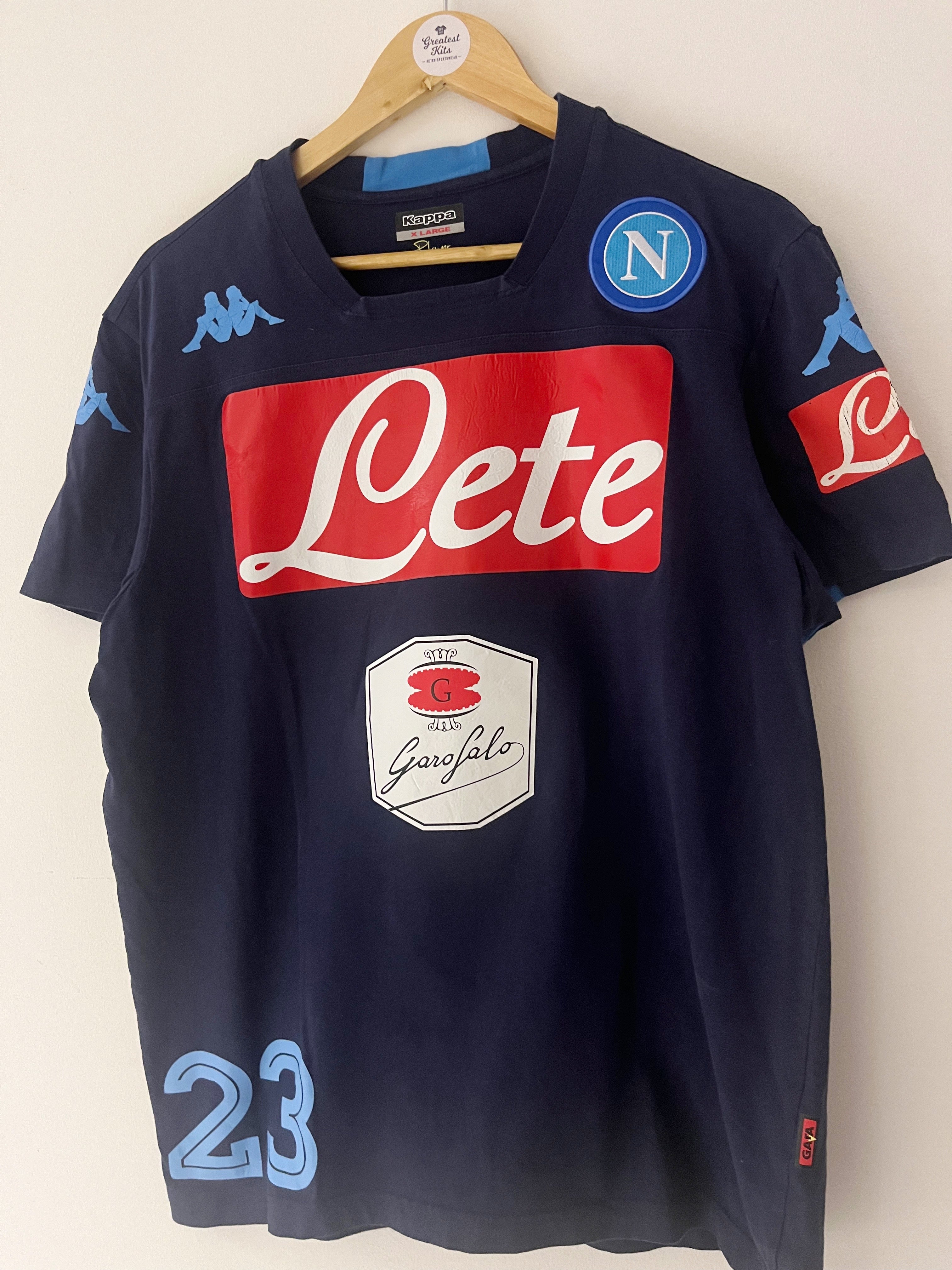 2017/18 Napoli *Player Worn* Training Shirt #23 (XL) 7/10