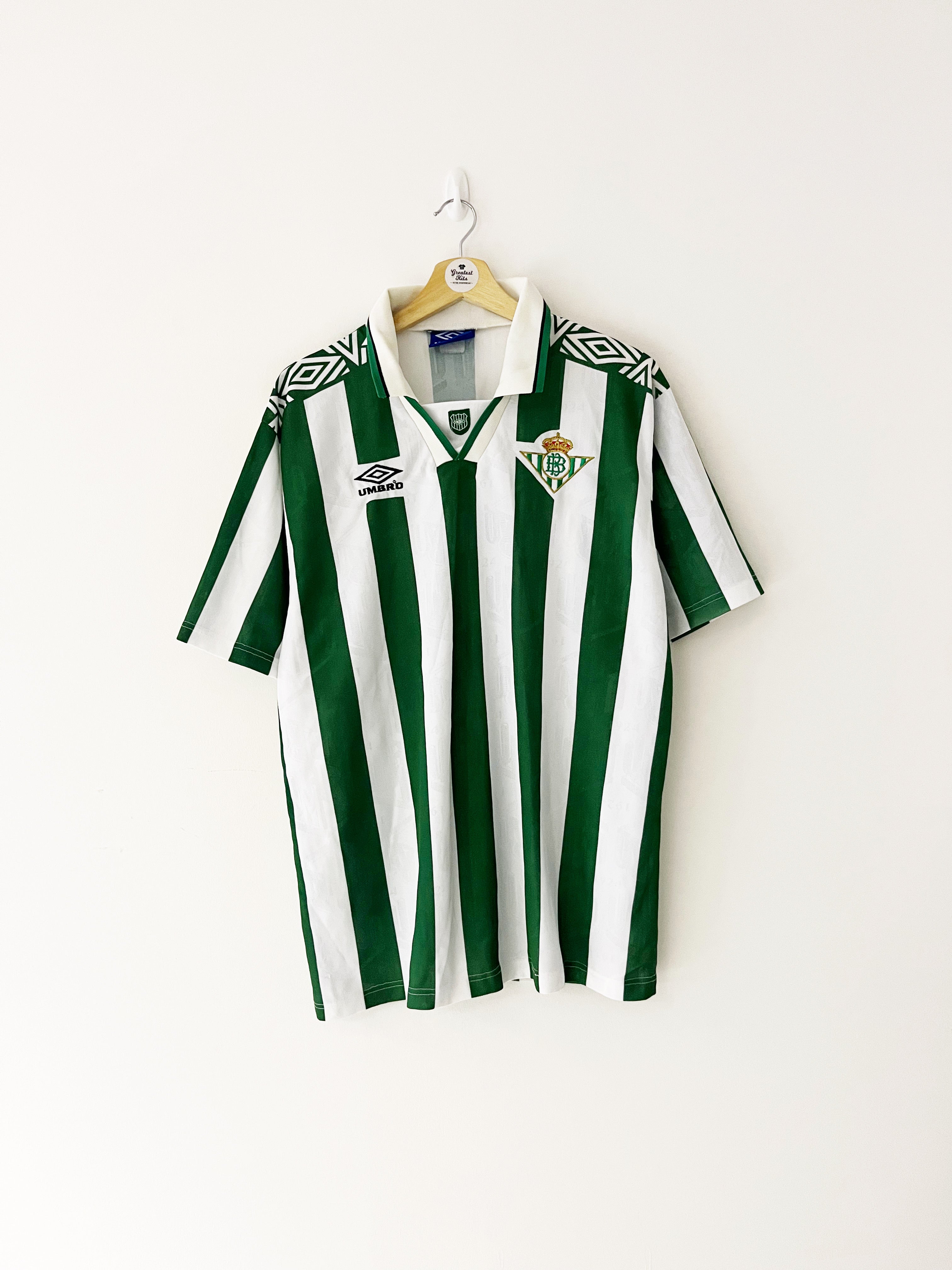 1994/95 Real Betis Home Shirt (XL) 9/10