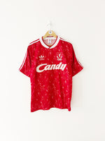 1989/91 Liverpool Home Shirt (L) 7/10