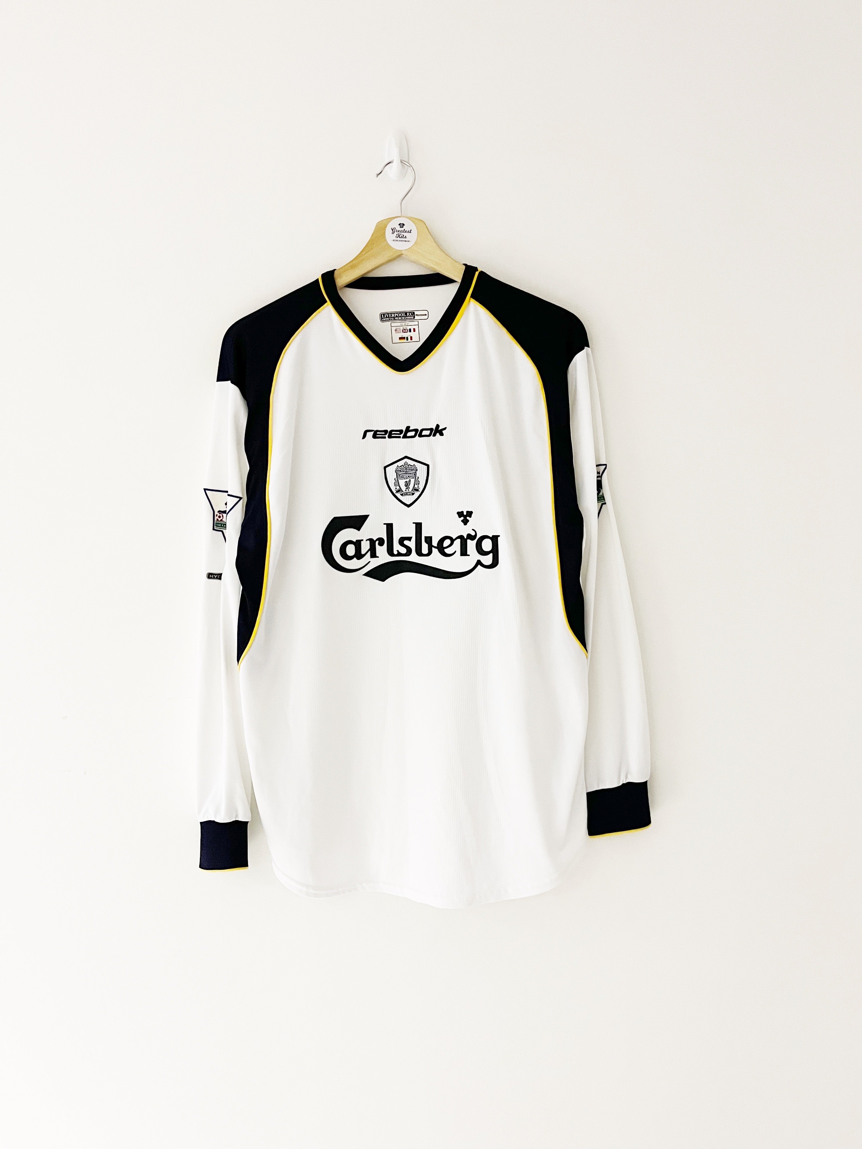 2001/03 Liverpool Away L/S Shirt (M) 9/10