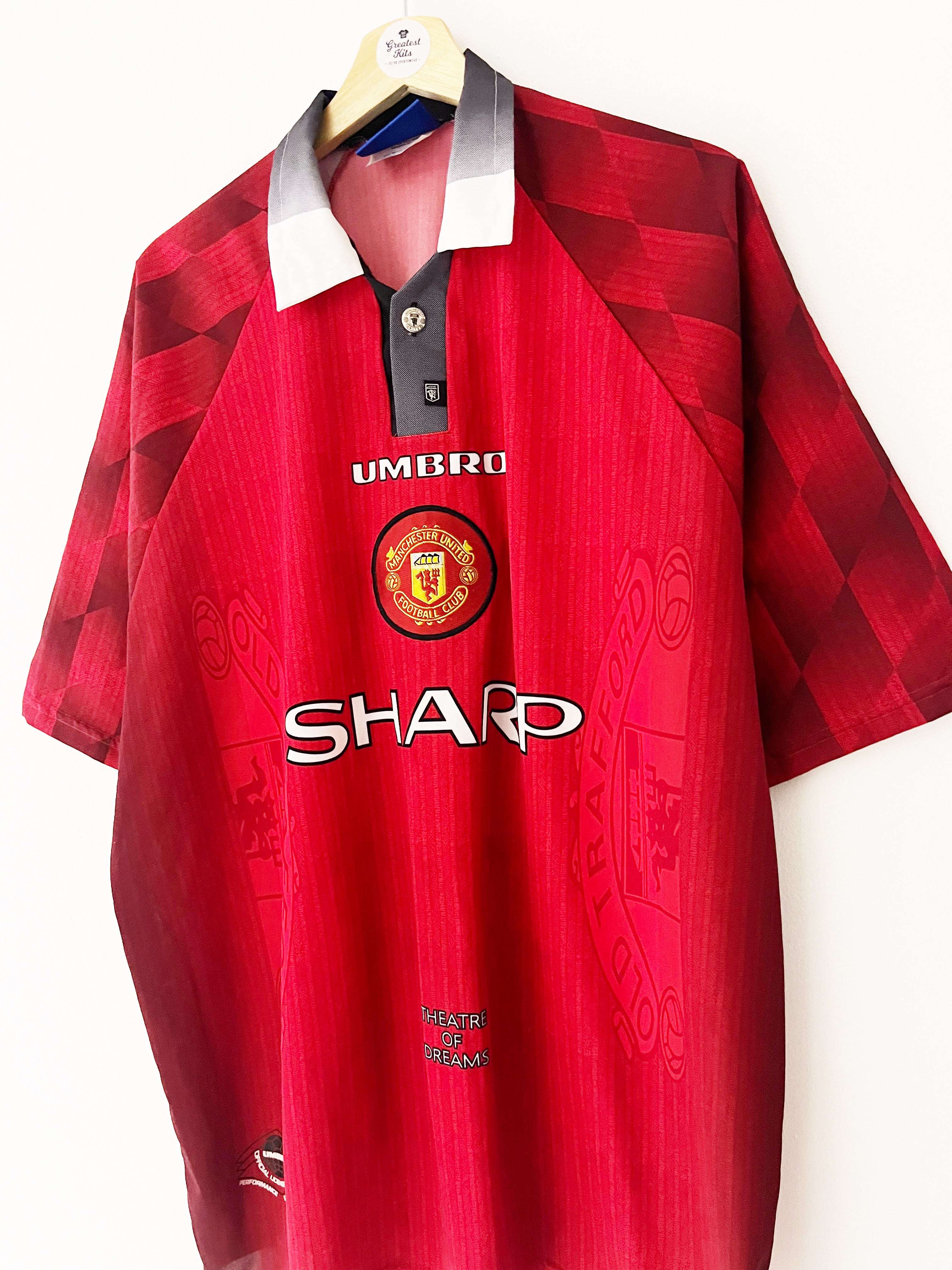 1996/98 Manchester United Home Shirt (XXL) 7.5/10