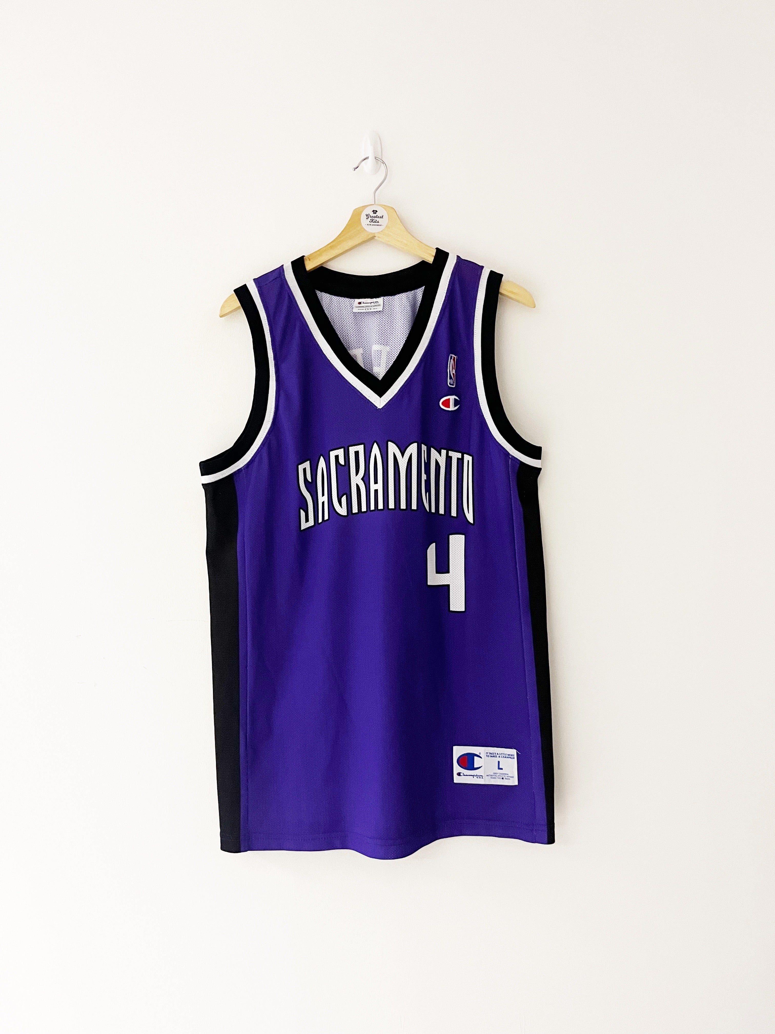 2002-05 Sacramento Kings Champion Road Jersey Webber #4 (L) 9/10